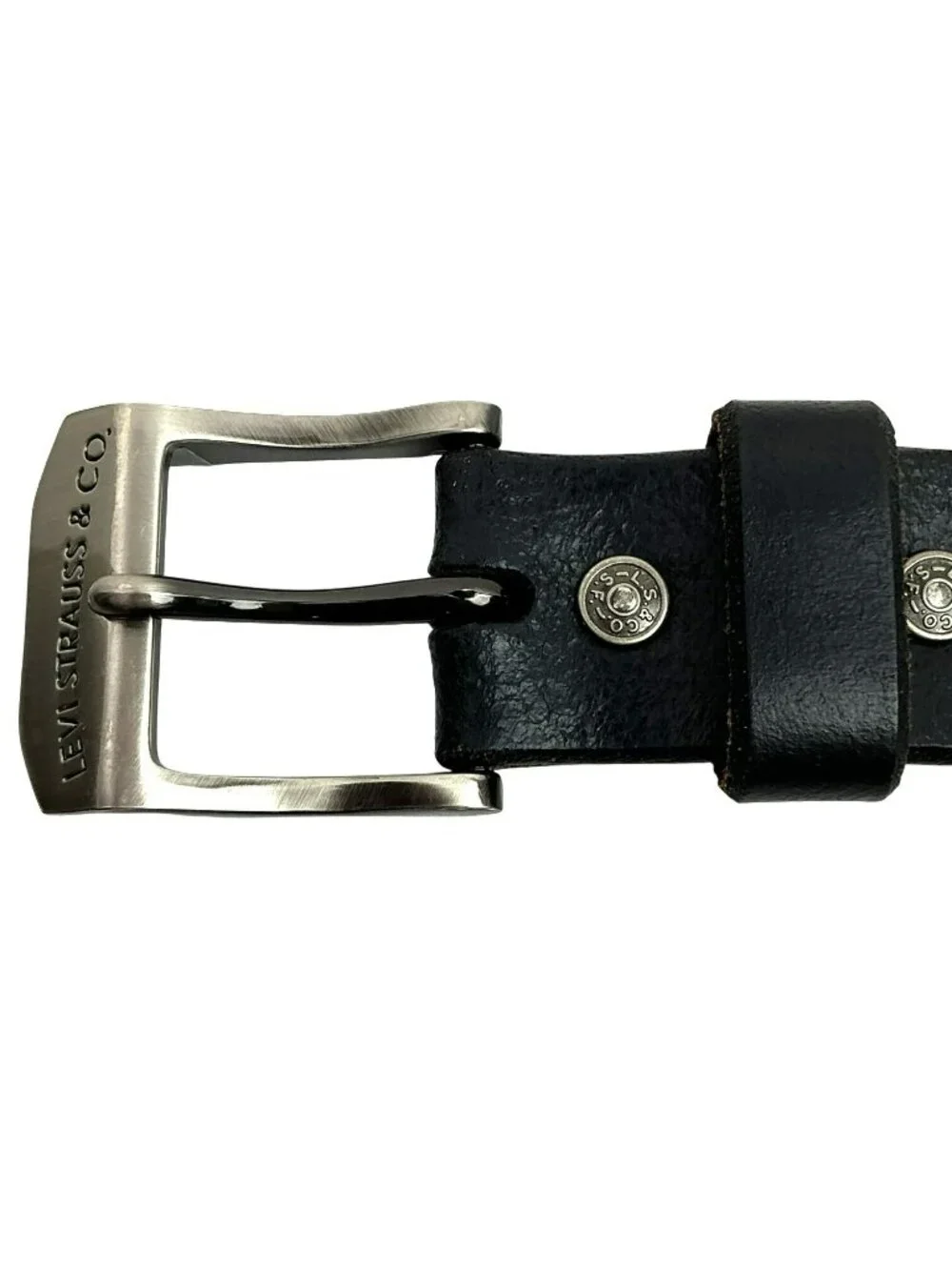 Levis Genuine Italian Leather Belt 3648 Mens 40/100 Black NEW